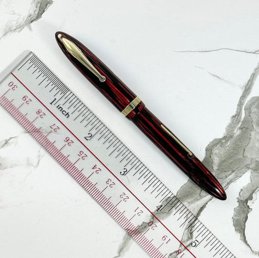 Sheaffer Balance Lever Filler Carmine Red with Gold Trim