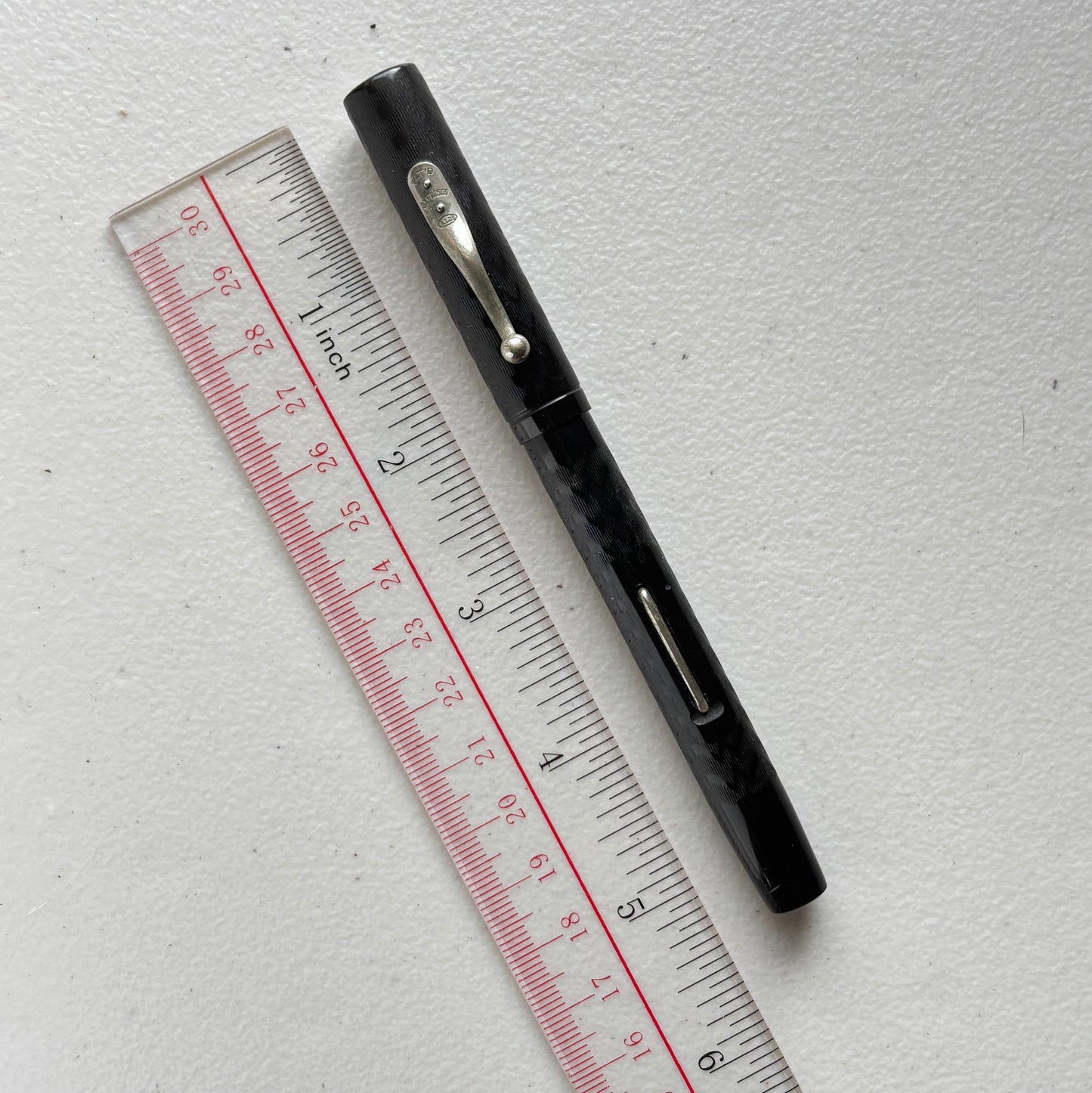 Aikin Lambert Vintage Fountain Pen,Black Hard Rubber Flexy #2 Nib