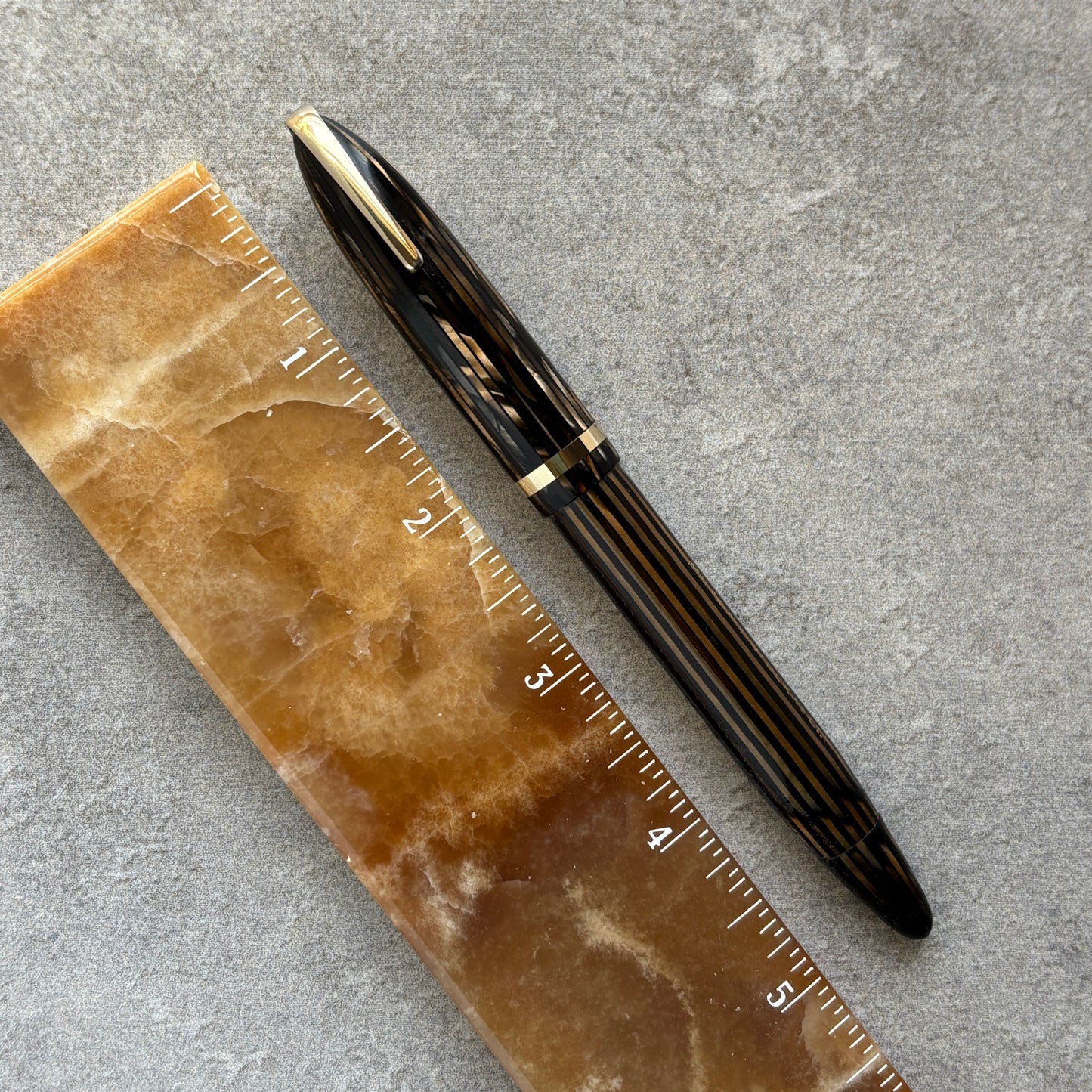 Golden Brown Sheaffer Balance, Military Clip