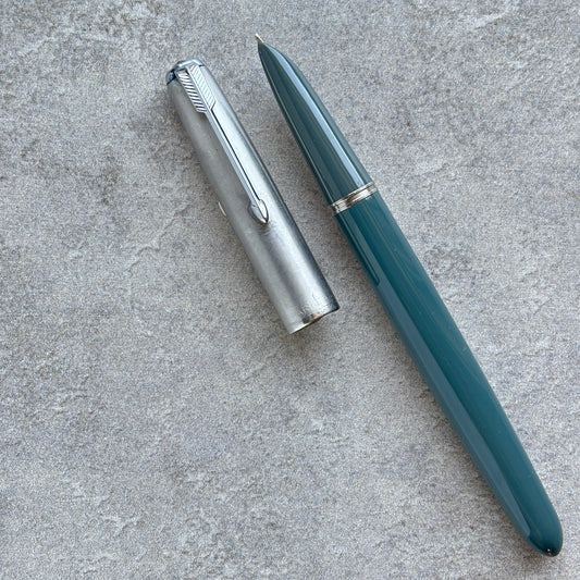 Parker 51 Aerometric, Navy Gray, Lustraloy Cap