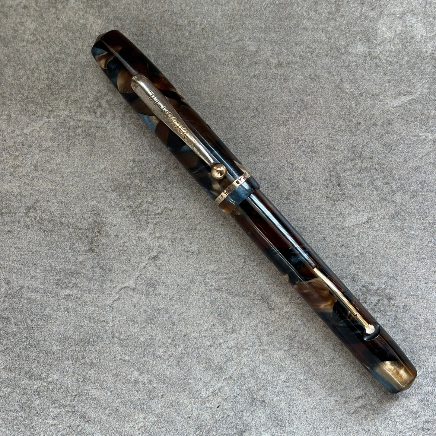 Sheaffer Sub Brand "Vacuum"; Blue and Golden Brown