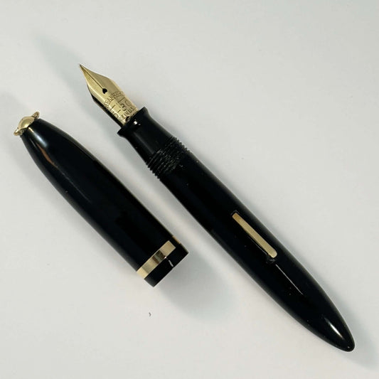 Sheaffer Petit Balance Ring Top Fountian Pen, Restored Lever-filler, 14K Medium Nib. Ozark Pen Shop