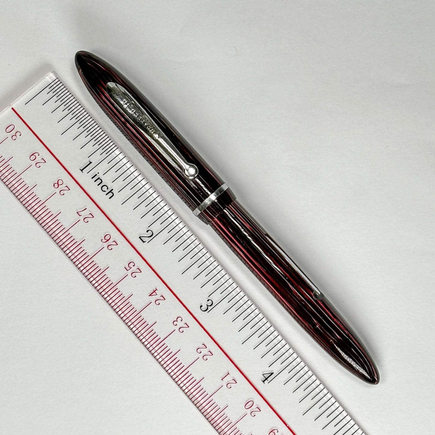 Sheaffer Jr. Balance, Short-Slender Girth, Lever Filler, Rose Glow Ozark Pen Shop