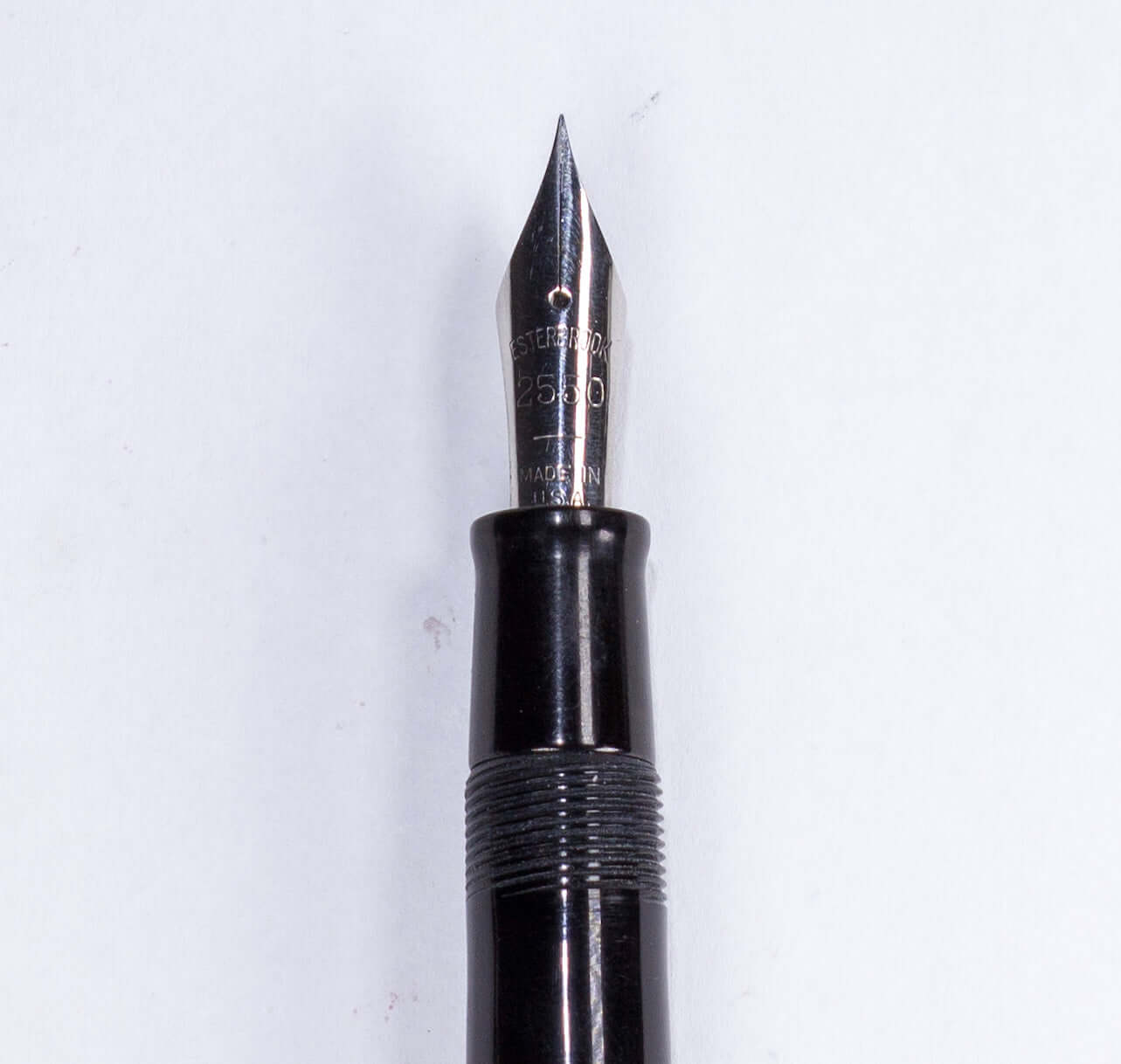 Esterbrook Model SJ Fountain Pen, Black, Restored Lever Filler, #2550 Extra Fine nib, Double Jewel  Ozark Pen Shop