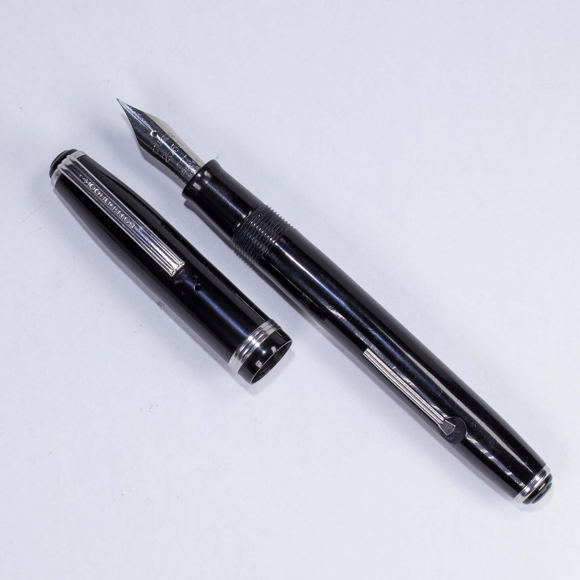 Esterbrook Model SJ Fountain Pen, Black, Restored Lever Filler, #2550 Extra Fine nib, Double Jewel  Ozark Pen Shop
