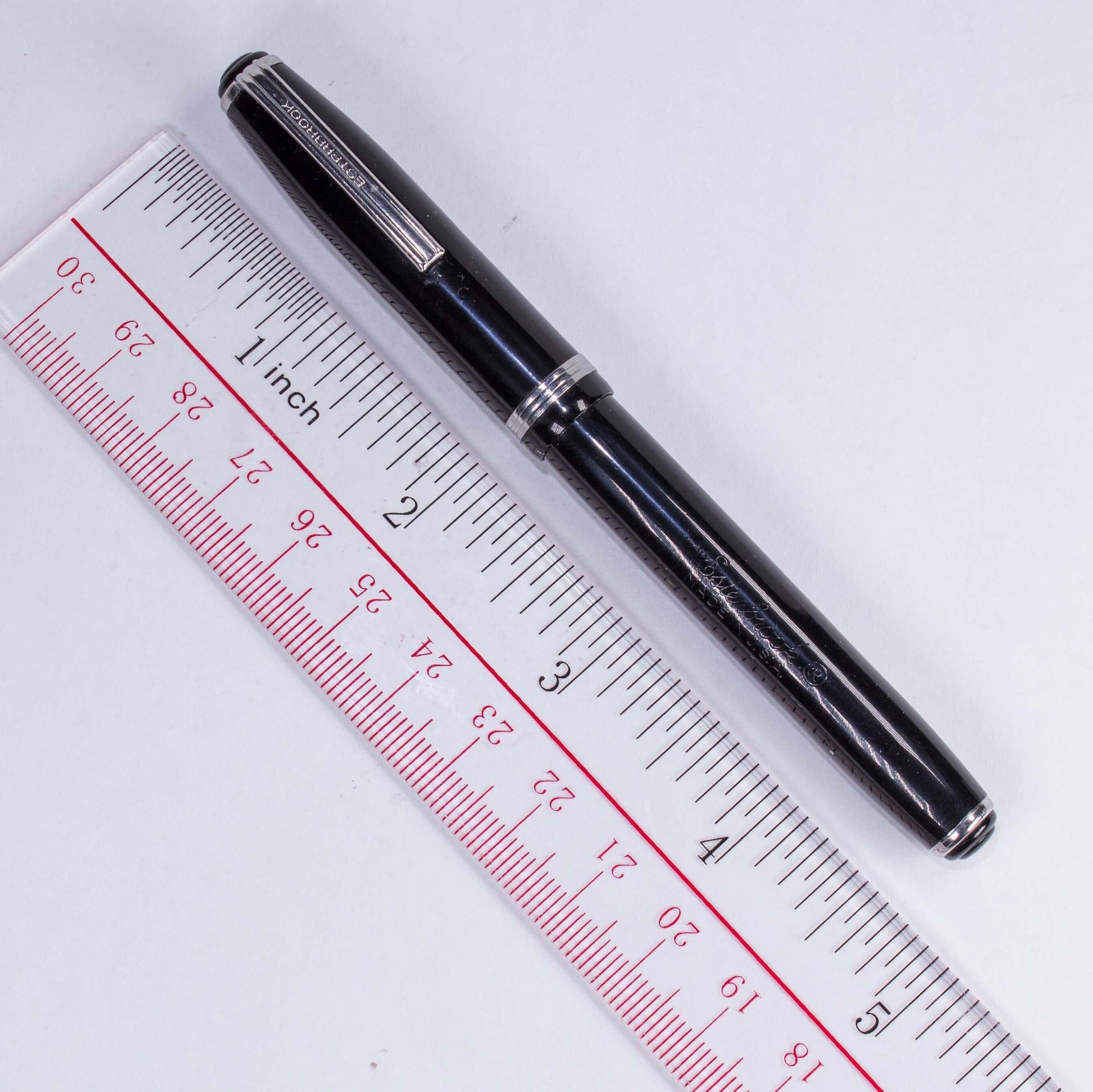 Esterbrook Model SJ Fountain Pen, Black, Restored Lever Filler, #2550 Extra Fine nib, Double Jewel  Ozark Pen Shop