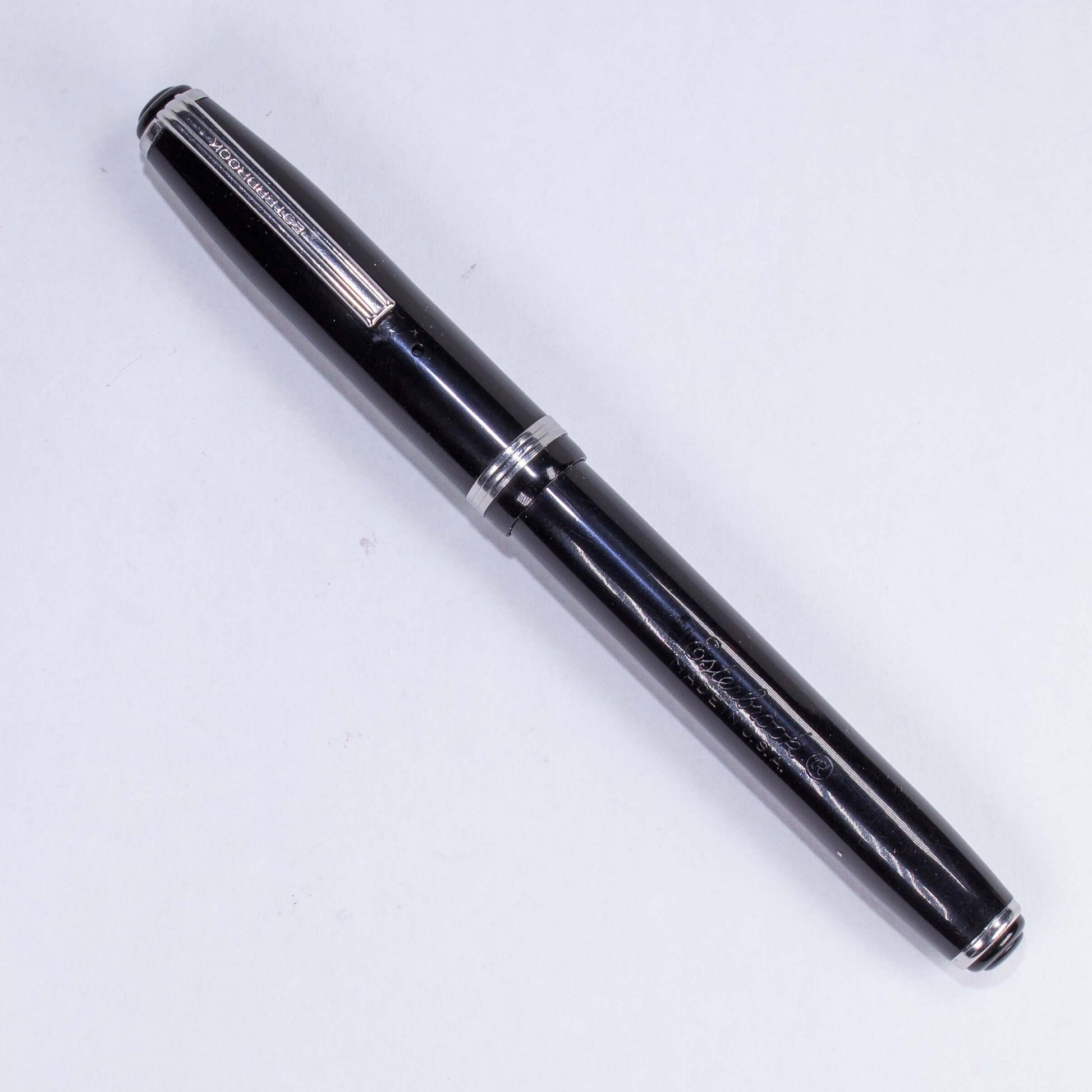 Esterbrook Model SJ Fountain Pen, Black, Restored Lever Filler, #2550 Extra Fine nib, Double Jewel  Ozark Pen Shop