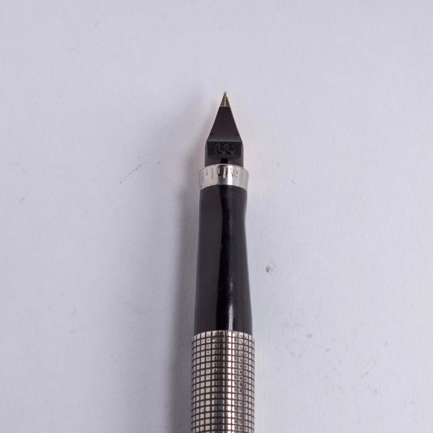 Restored Parker 75, Sterling Silver Ciselé, Medium 14K nib .66, Made in U.S.A. Ozark Pen Shop