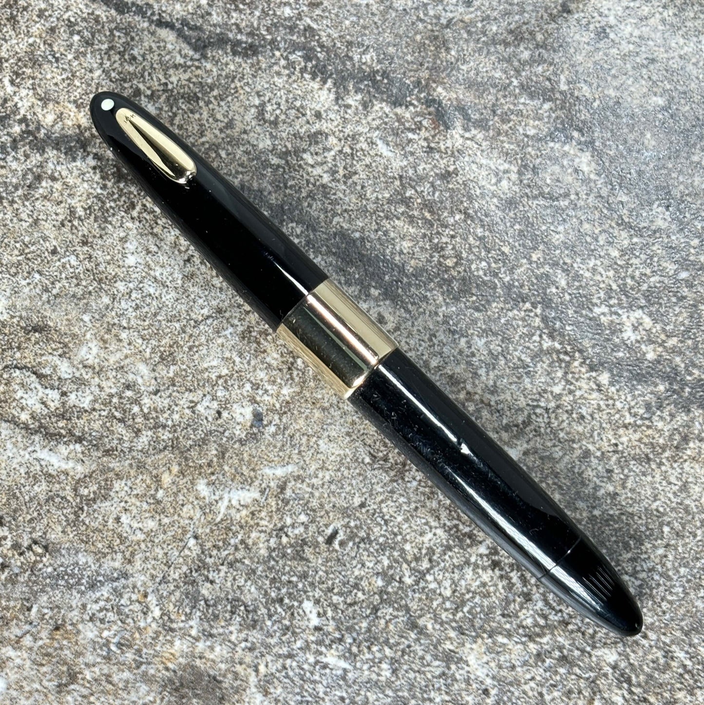 Sheaffer Tuckaway Autograph Cap. Solid 14K clip and Cap Band. 14K Gold Triumph Nib Ozark Pen Shop