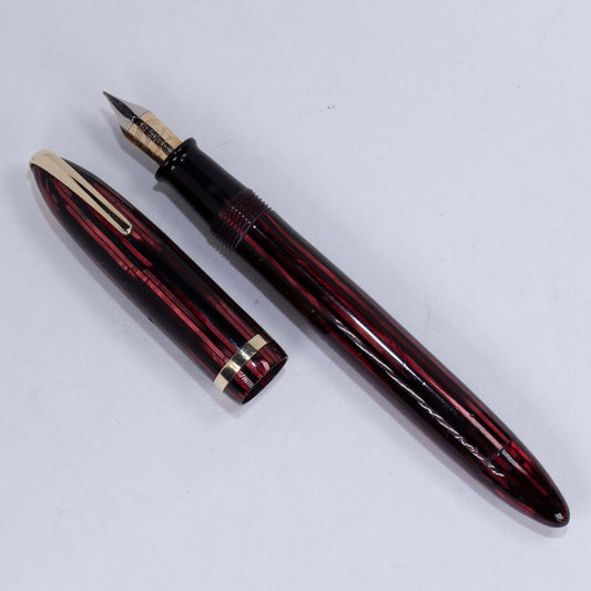 Sheaffer Balance Fountain Pen, Military Cap, Two-tone Feather Touch Fine 14K nib, Vacuum-Fil, Non-white Dot Ozark Pen Shop