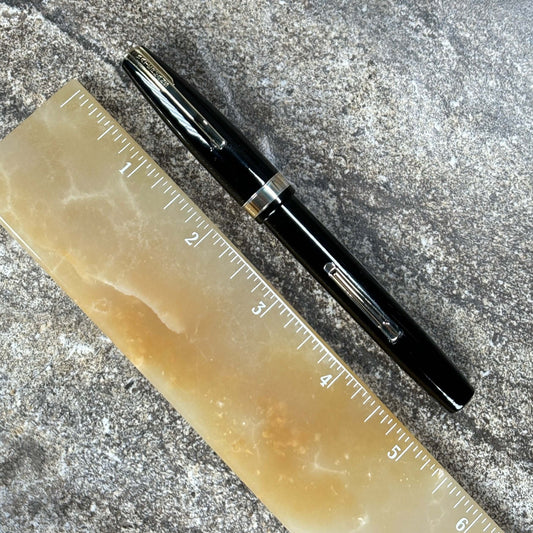 Waterman Commando Fountain Pen Black with Gold Filled Trim, Responsive 14K Waterman #5 Nib Ozark Pen Shop