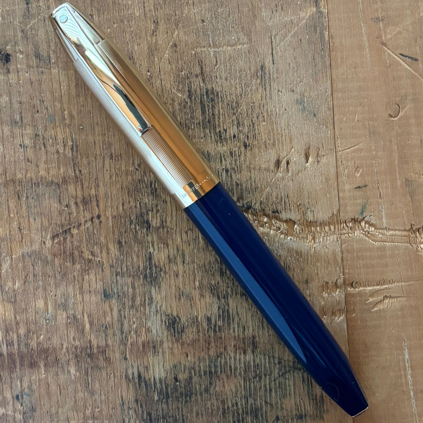 Sheaffer PFM V, Fully Restored Blue with Gold Filled Cap