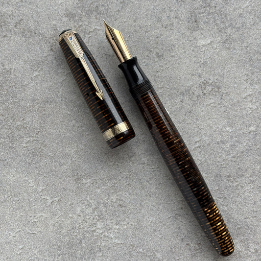 Parker Vacumatic Debutante Vintage Fountain Pen, Golden Pearl