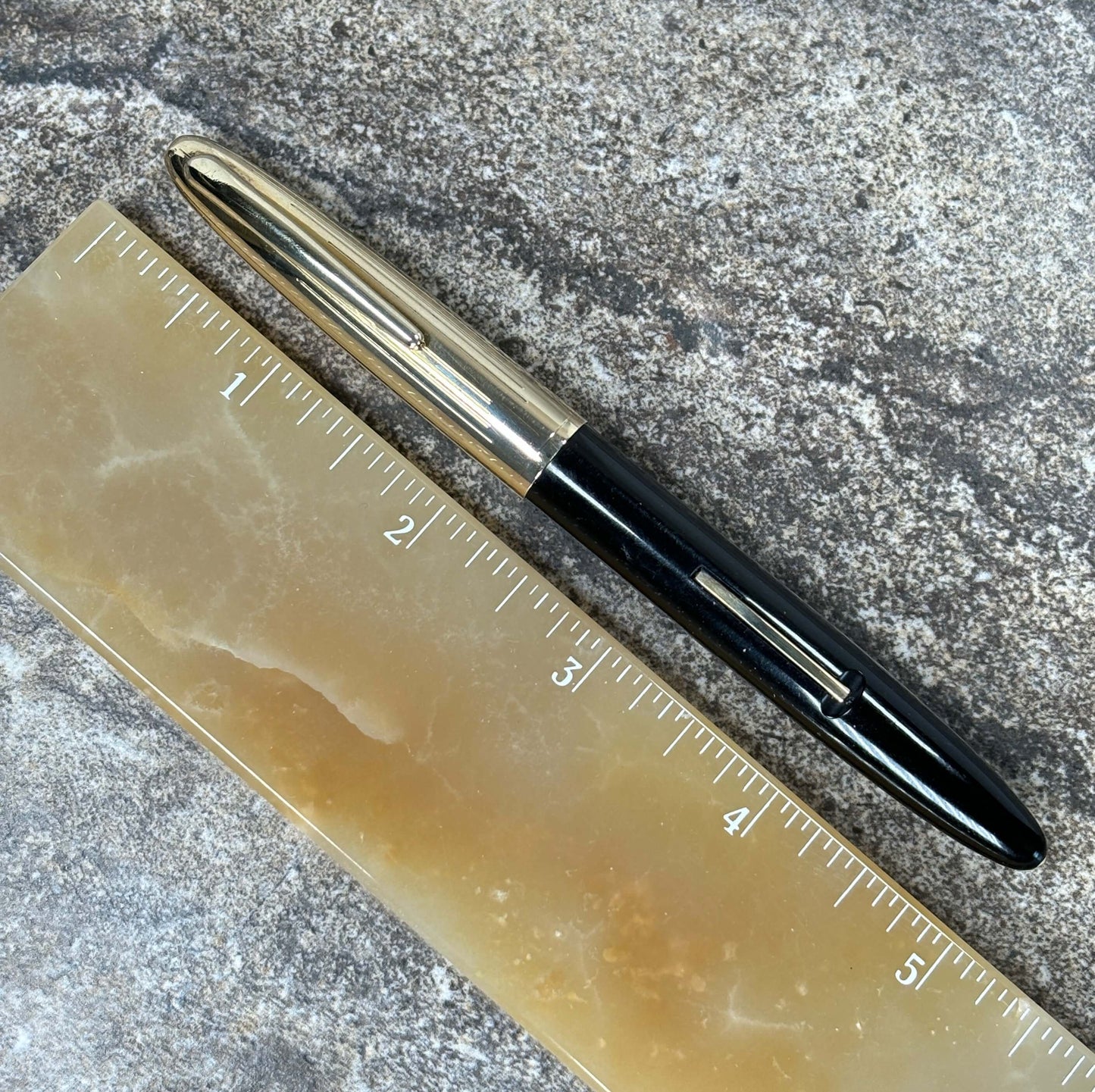 Sheaffer Crest Lever Filler, Black with Gold Filled Cap, Fine 14K Triumph Nib Ozark Pen Shop