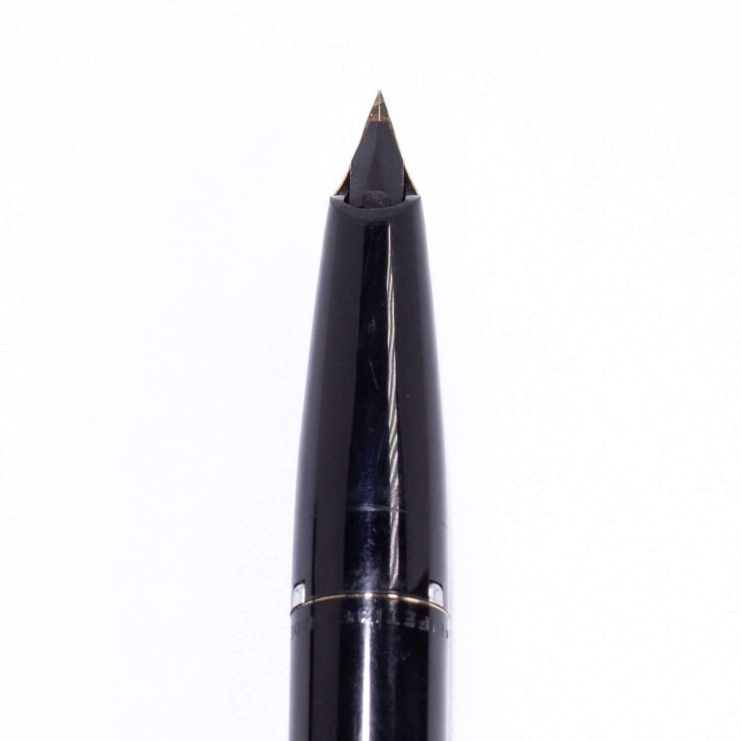 1963 Sheaffer Lifetime Imperial Fountain Pen, Black Cap and Barrel, 14K inlay nib. Sheaffer Lifetime Ozark Pen Shop