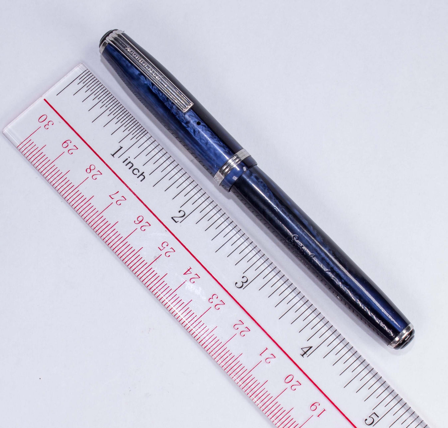 Esterbrook Model SJ Fountain Pen in Cobalt Blue, Restored Lever Filler, #9556 Fine nib, Double Jewel Ozark Pen Shop