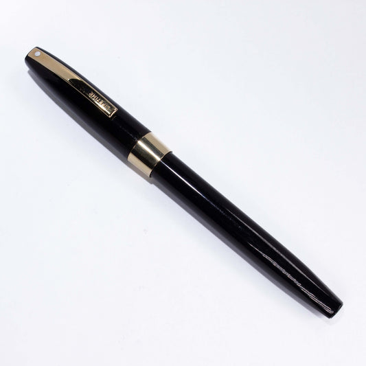 1963 Sheaffer Lifetime Imperial Fountain Pen, Black Cap and Barrel, 14K inlay nib. Sheaffer Lifetime Ozark Pen Shop
