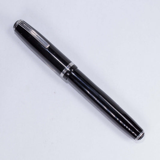 Esterbrook J Fountain Pen, Black, Restored, Lever Filler #2550 Fine Nib, Double Jewel Ozark Pen Shop