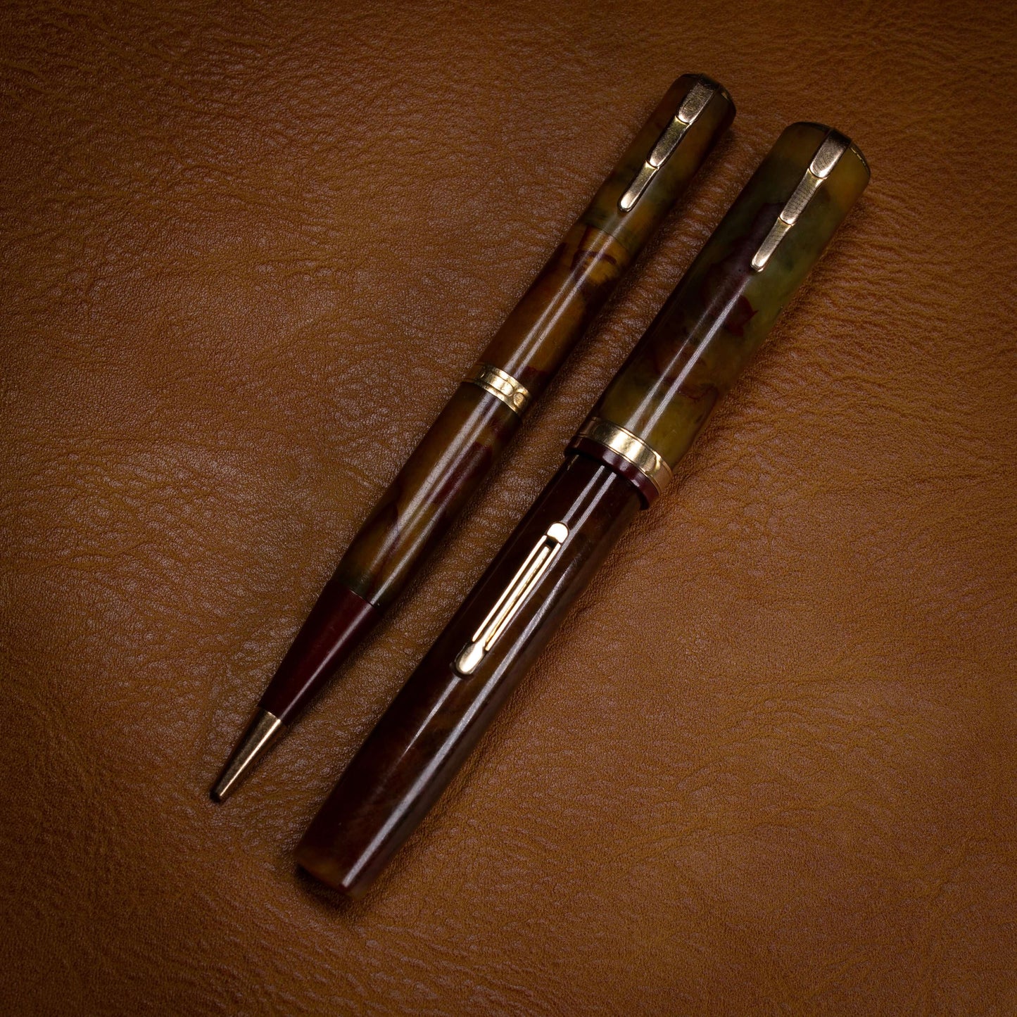Waterman Lady Patricia Fountain Pen/Pencil Set, Fine Accountant Firm 14K nib Ozark Pen Shop