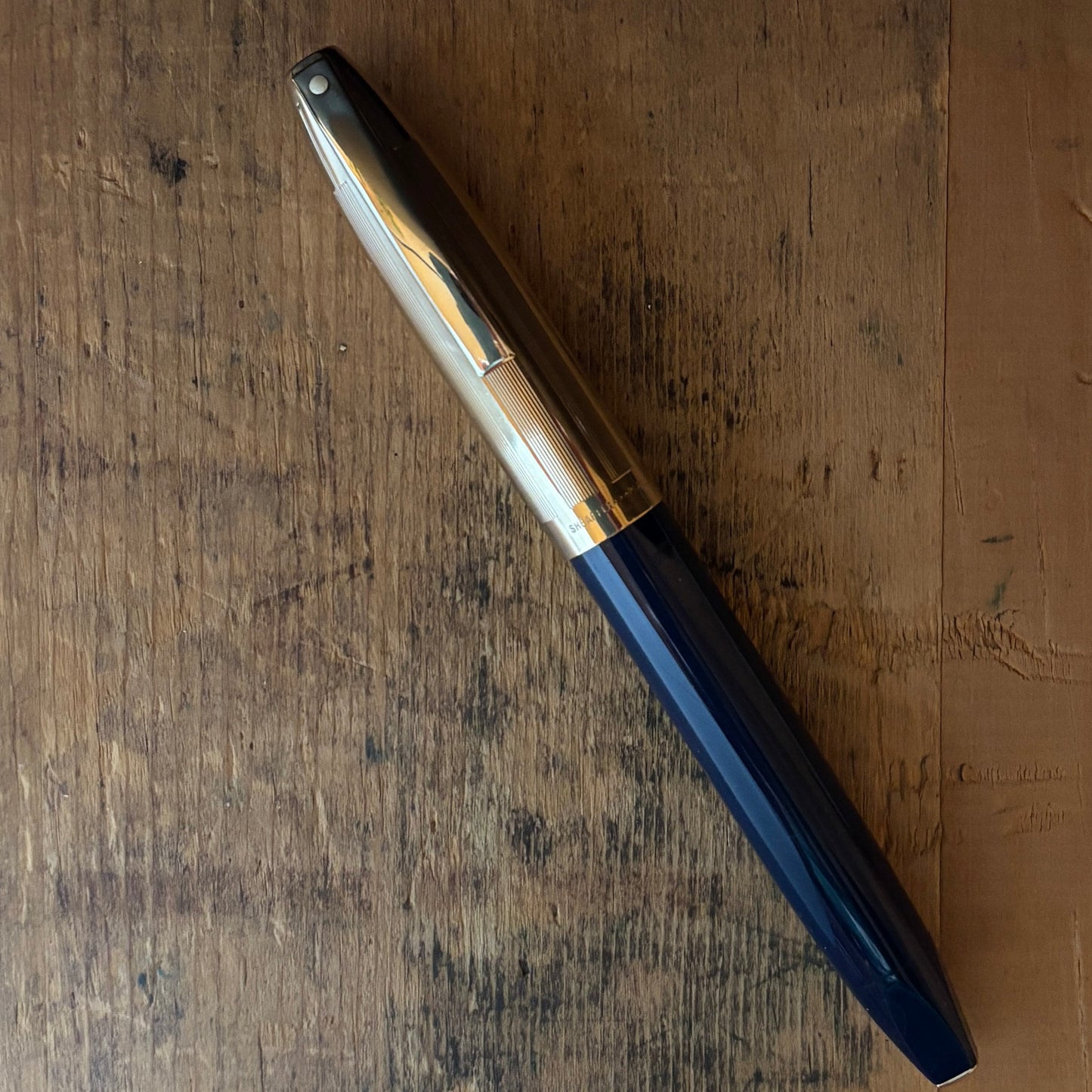 Sheaffer PFM V, Fully Restored Blue with Gold Filled Cap