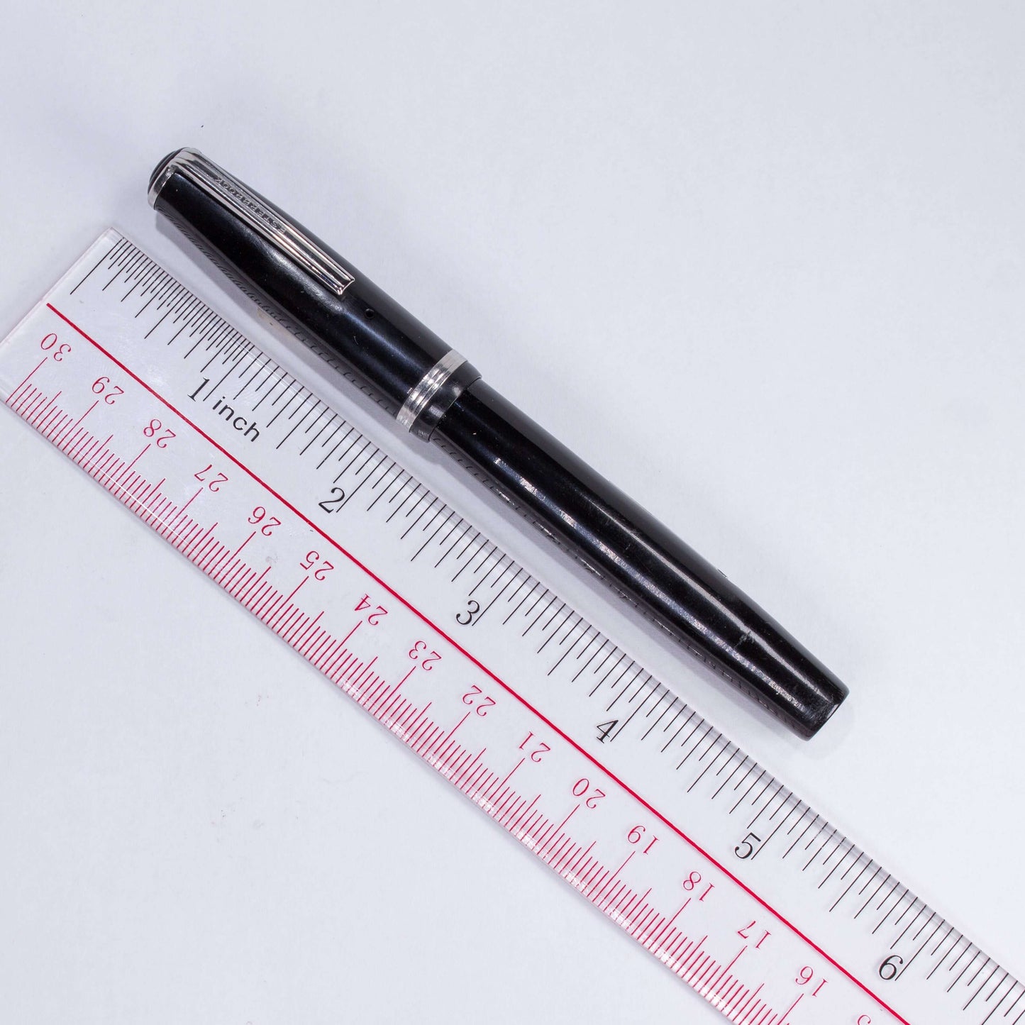Esterbrook J Fountain Pen, Black, Lever Filler #9550 Fine Nib, Single Jewel Ozark Pen Shop