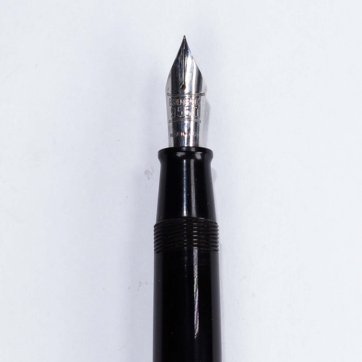 Esterbrook J Fountain Pen, Black, Lever Filler #9550 Fine Nib, Single Jewel Ozark Pen Shop