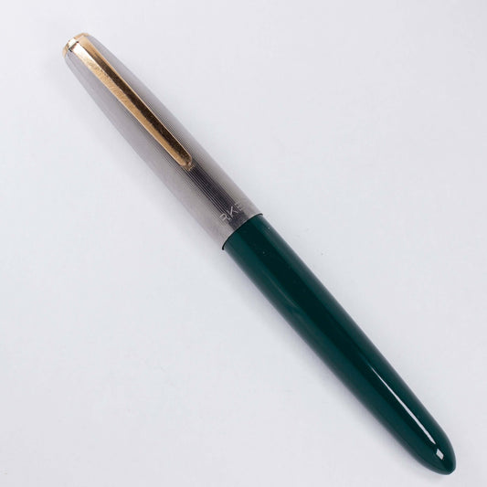 Parker 21, Deluxe Aerometric Filler, Green, Lined Cap with Gold Plated Clip Parker 21 Ozark Pen Shop