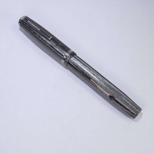 Esterbrook J Fountain Pen, Pearl Grey, Restored, Lever Filler #2668 Medium Nib, Single Jewel Ozark Pen Shop