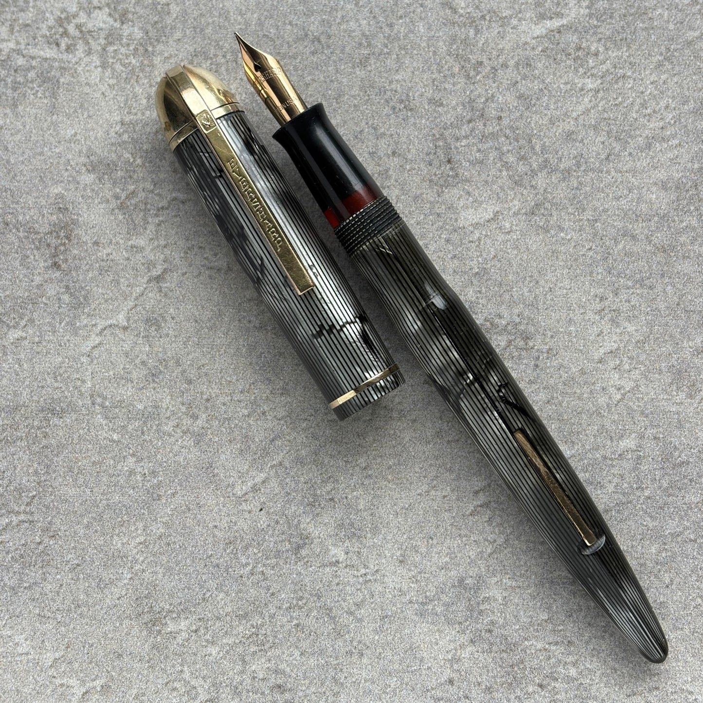 Eversharp Skyline Fountain Pen, Standard Size, Modern Gray Stripe
