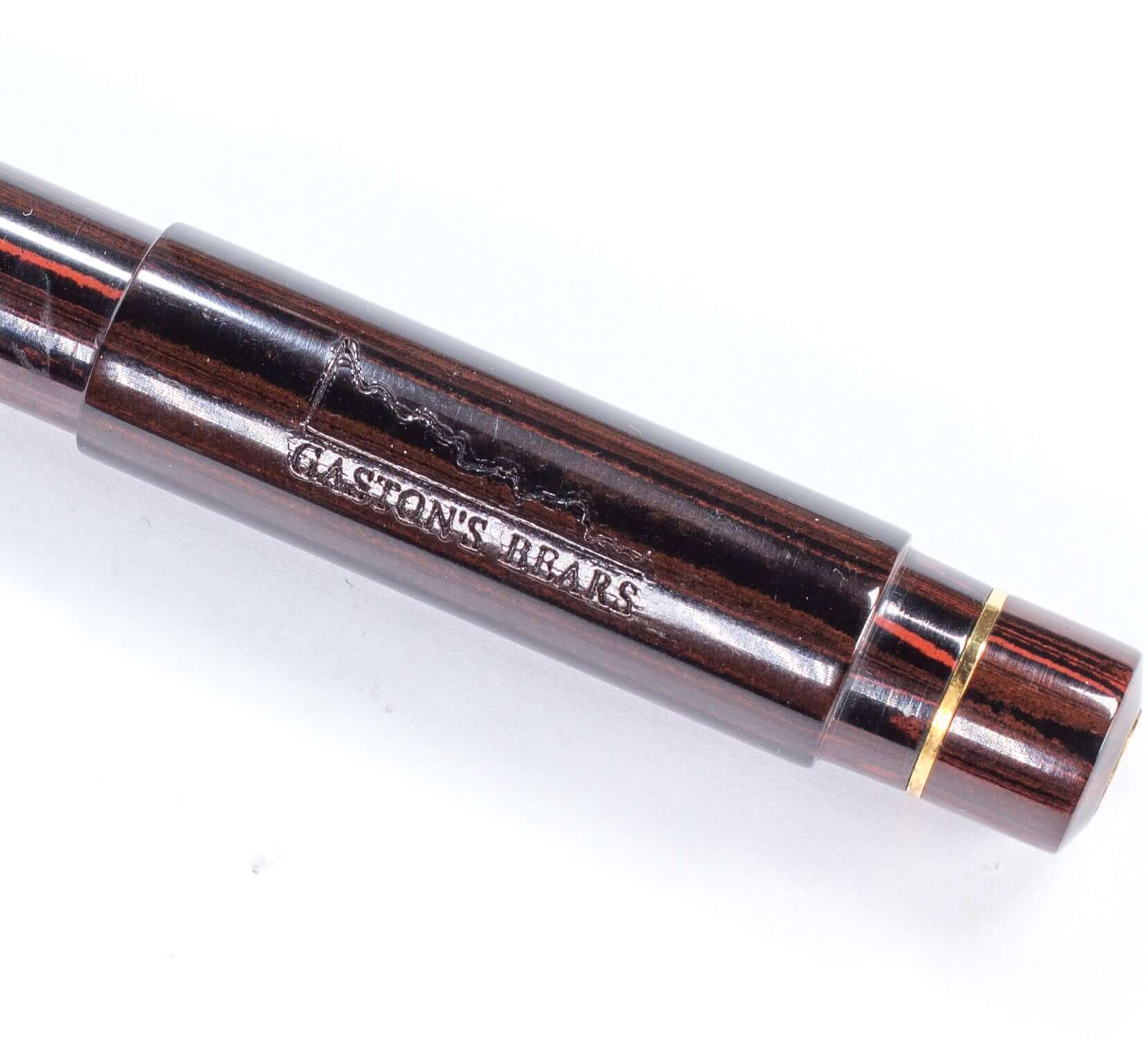 Bexley Jim Gaston Bulls and Bears Fountain Pen Set, Woodgrain Hard rubber Numbered Set, #22 of 100, 18K Gold Medium nibs  Ozark Pen Shop