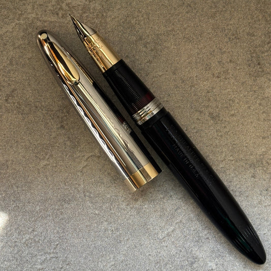 Sheaffer Tuckaway Sentinel, Black barrel with a Two-tone Cap