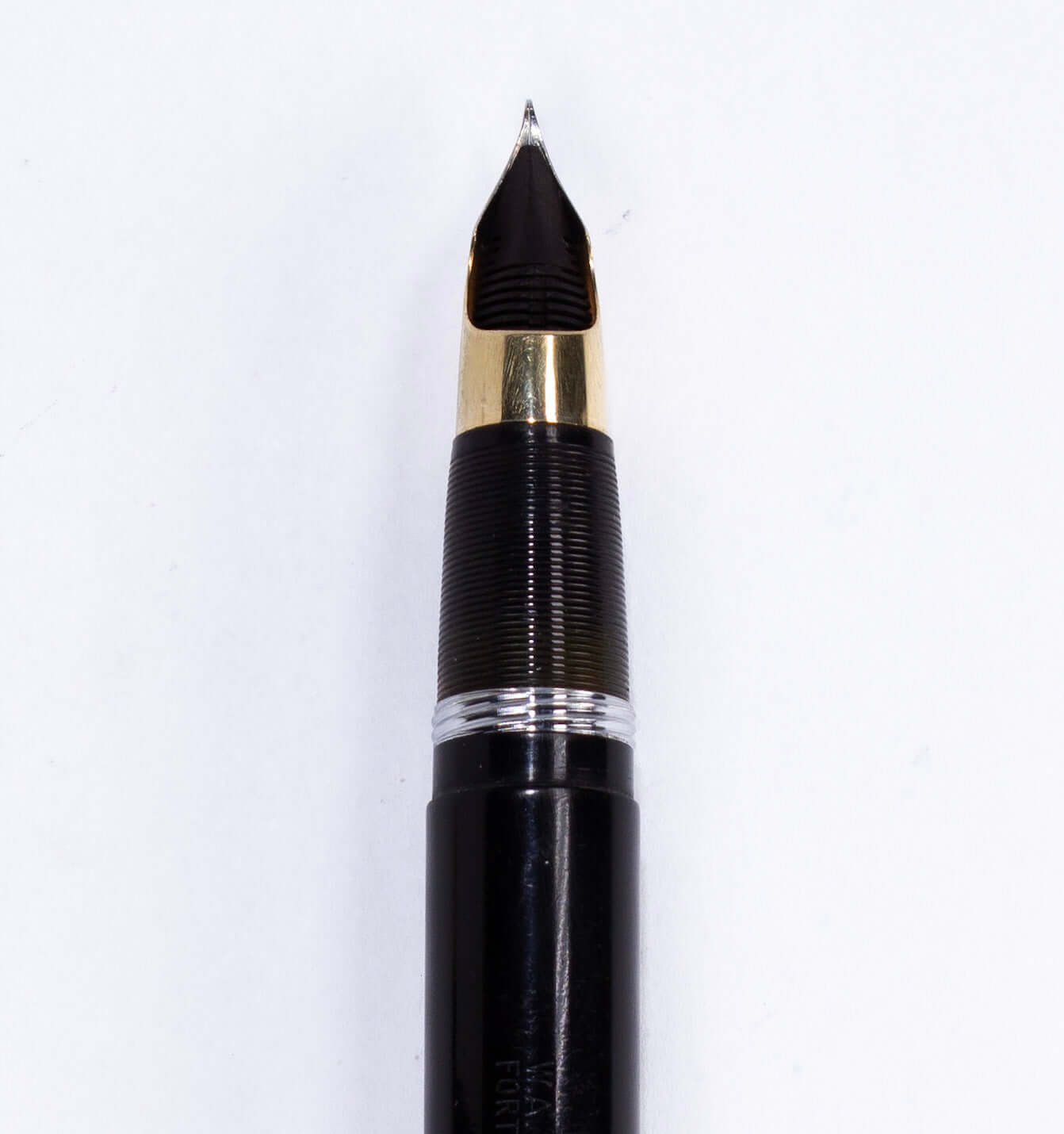 Sheaffer Triumph Lever Filler, Black, Large Two-toned Wraparound Triumph 14K Gold nib Ozark Pen Shop