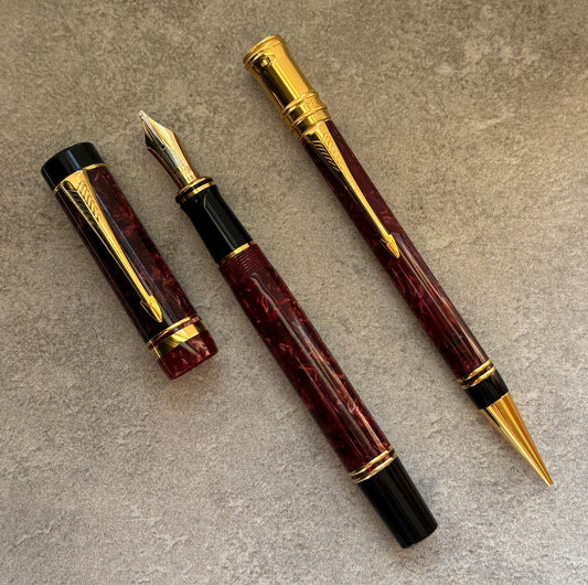 Parker Duofold International Fountain Pen/Pencil Set