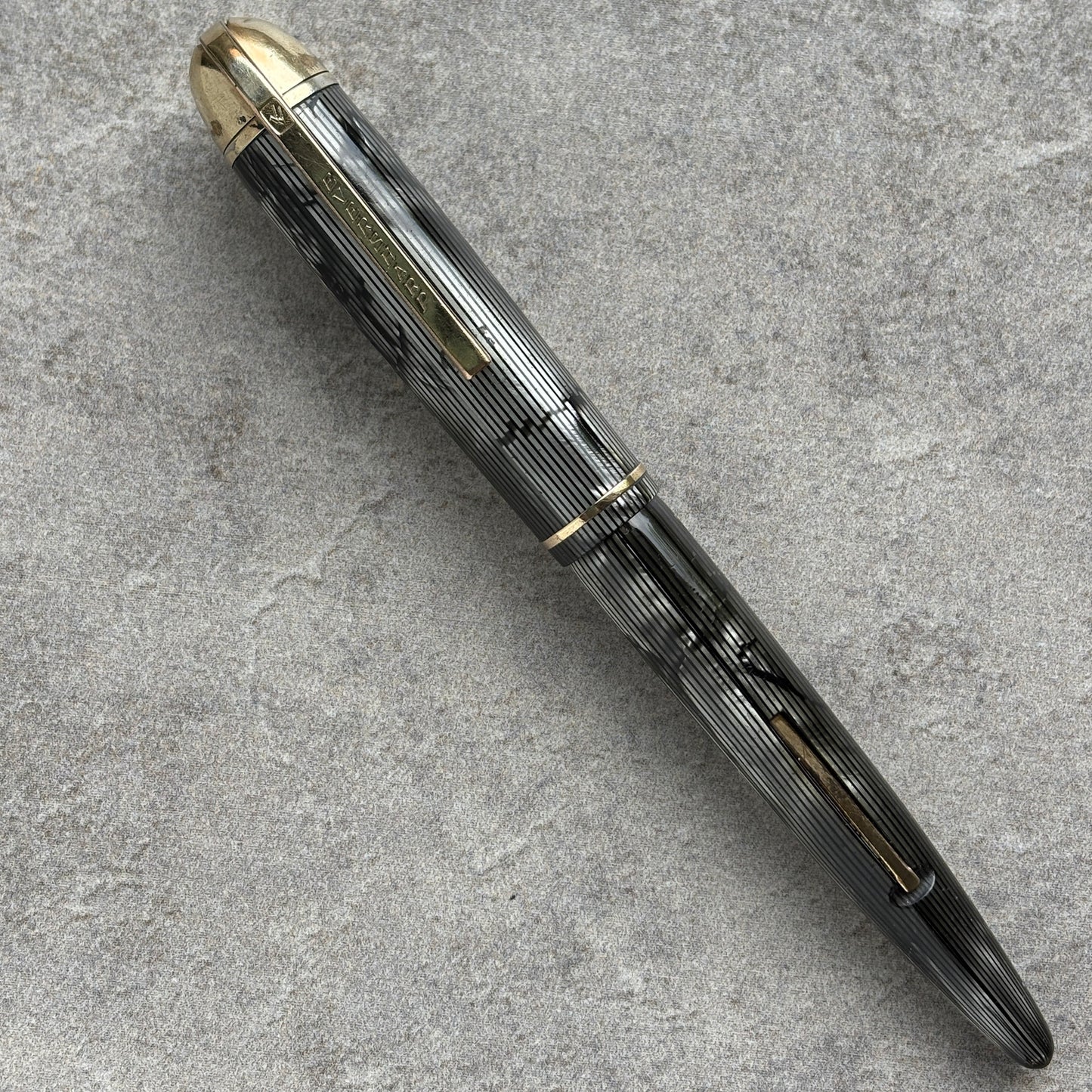 Eversharp Skyline Fountain Pen, Standard Size, Modern Gray Stripe