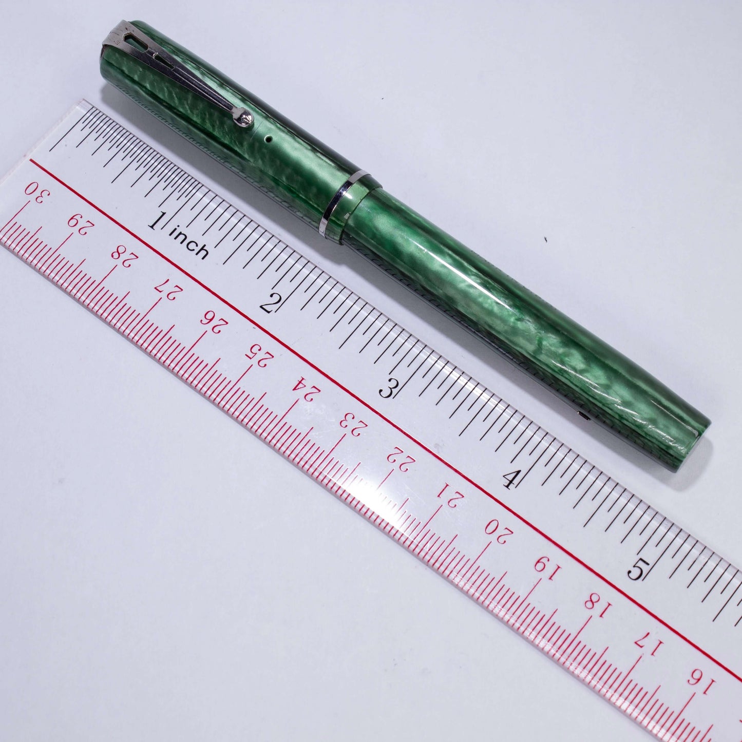 Esterbrook Dollar Pen, Foliage Green, Restored. #2668 Med. Nib Ozark Pen Shop