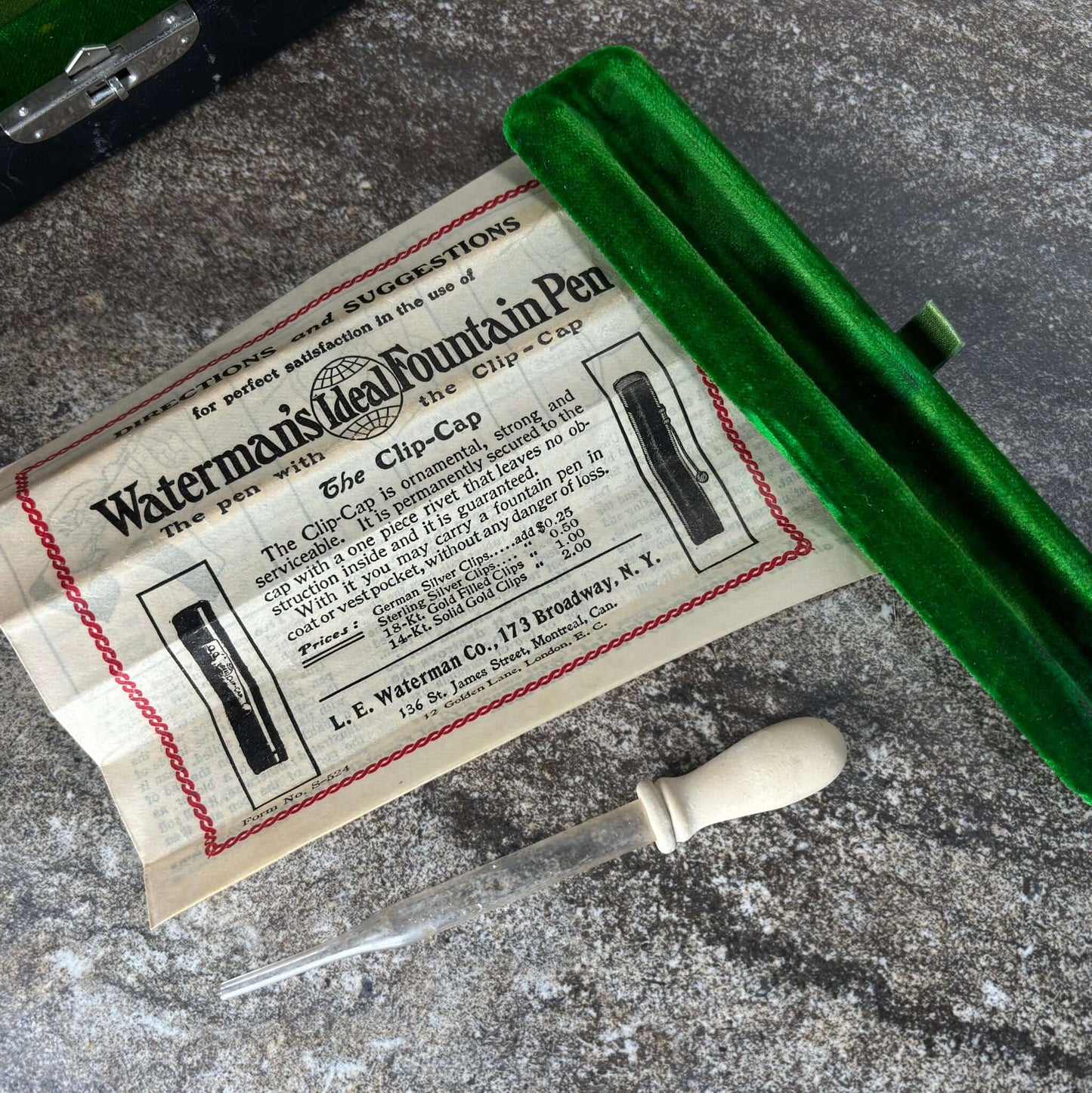 Waterman 16, Black Hard Rubber with .999 Fine Silver Overlay - Art Nouveau Filigree. #6 Ideal Nib, Eyedropper fill. Ozark Pen Shop