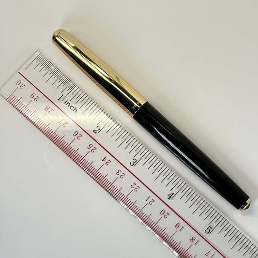 Pilot, Super 100, Flip Filler, Black with Gold Plated Cap Ozark Pen Shop