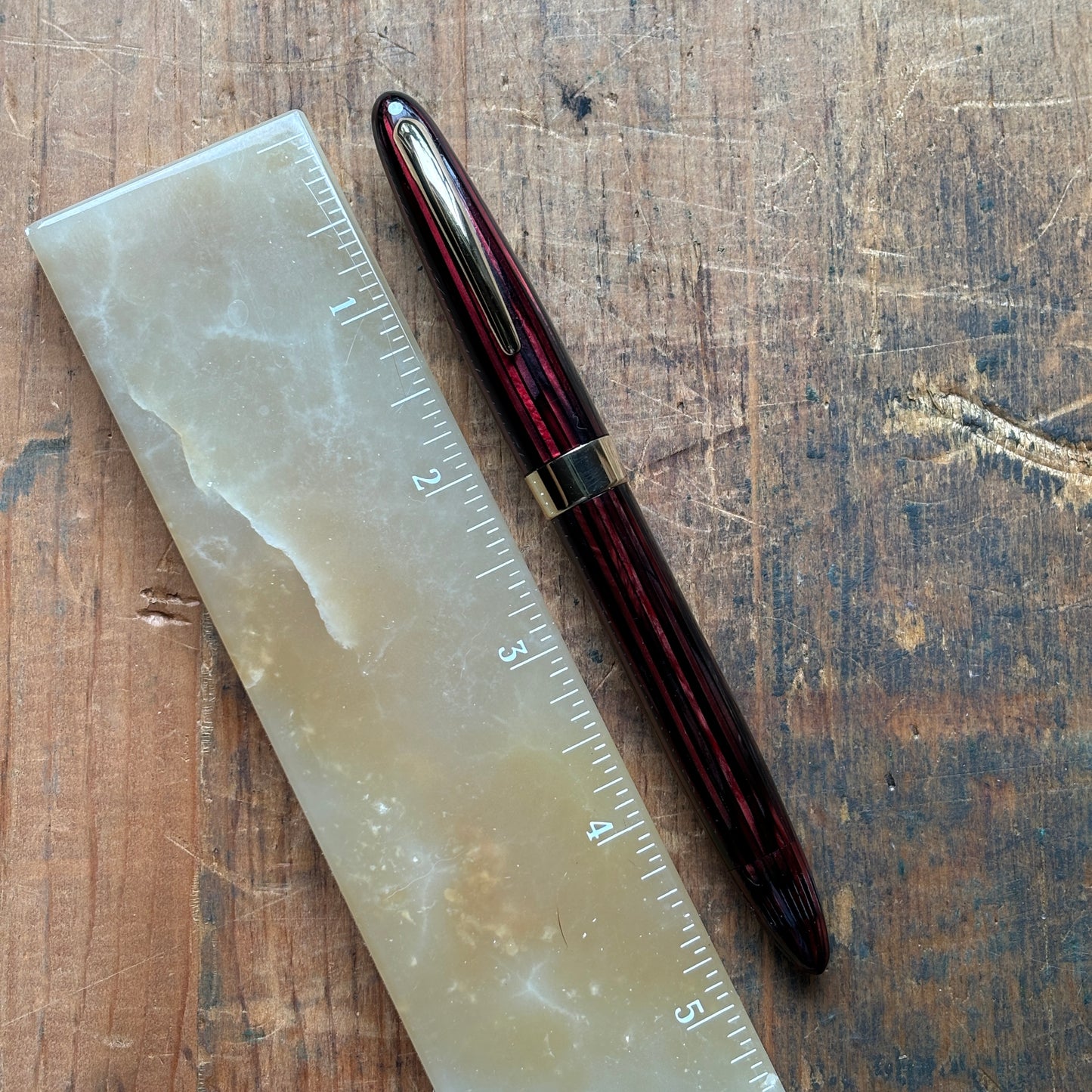 Sheaffer Triumph Vacuum-fil, Two-tone medium nib