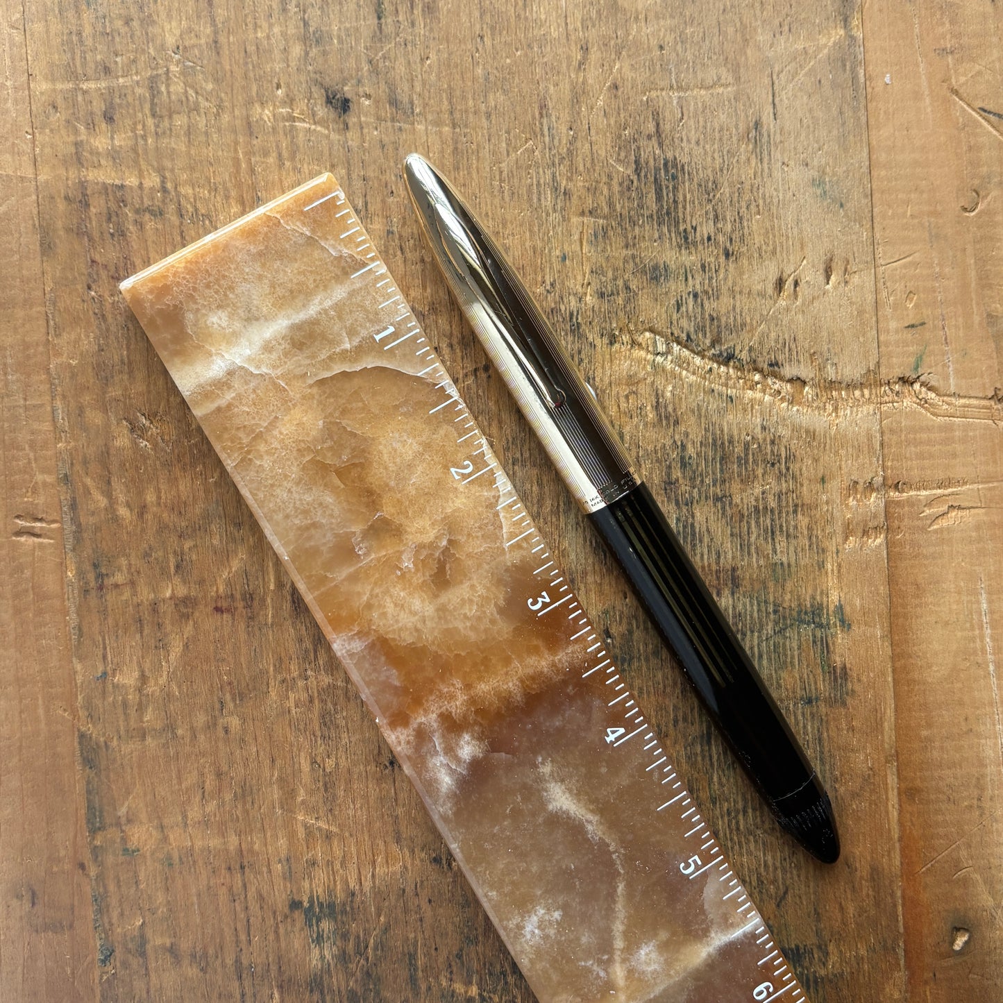 Sheaffer Crest Deluxe, Black with Gold Filled Cap