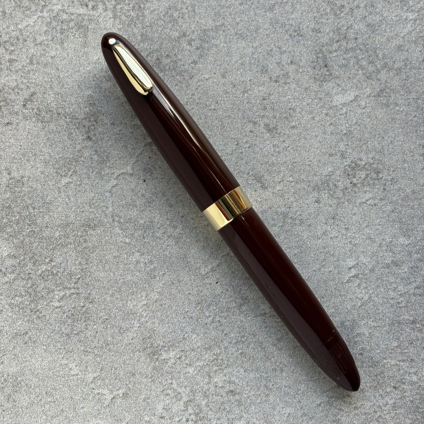 Sheaffer Tuckaway; Burnt Umber, Restored Vac-fil