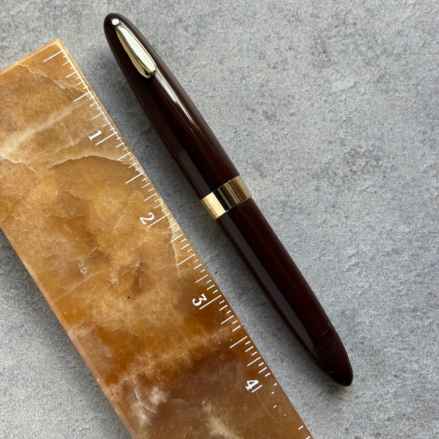 Sheaffer Tuckaway; Burnt Umber, Restored Vac-fil