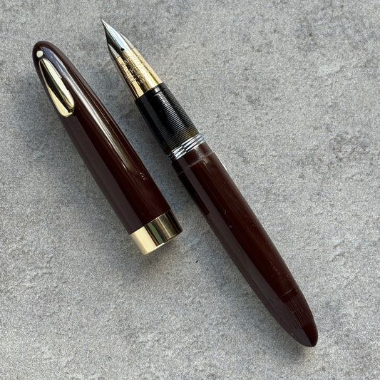 Sheaffer Tuckaway; Burnt Umber, Restored Vac-fil