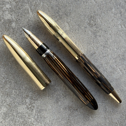 Sheaffer Tuckaway Crest, Golden Brown, Pen Pencil Set