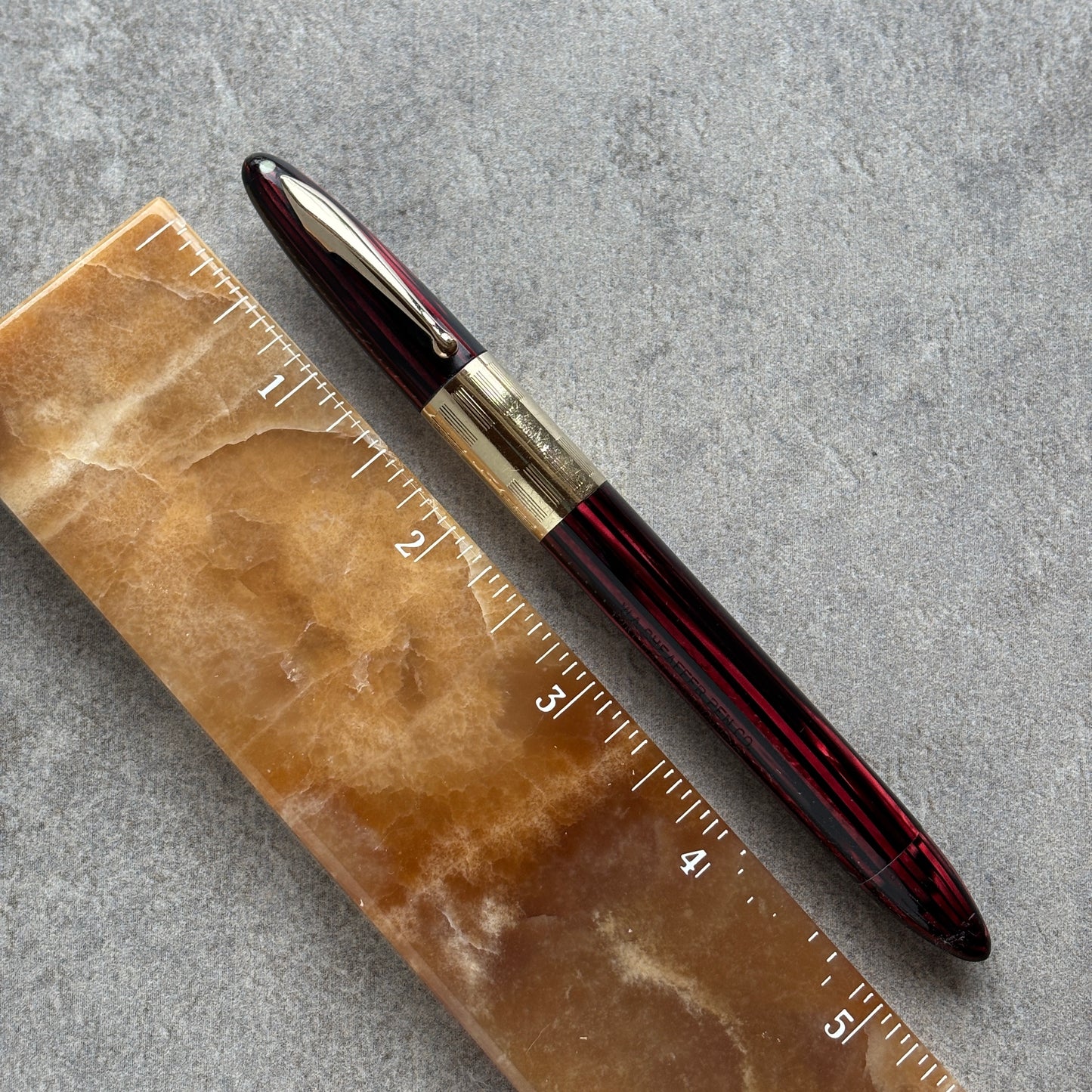 Sheaffer Triumph Vac-fil, Carmine Red