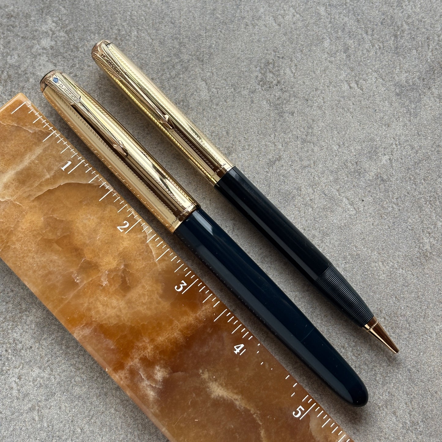 Parker 51 Vacuumatic Fountain Pen/Pencil set, Cedar Blue