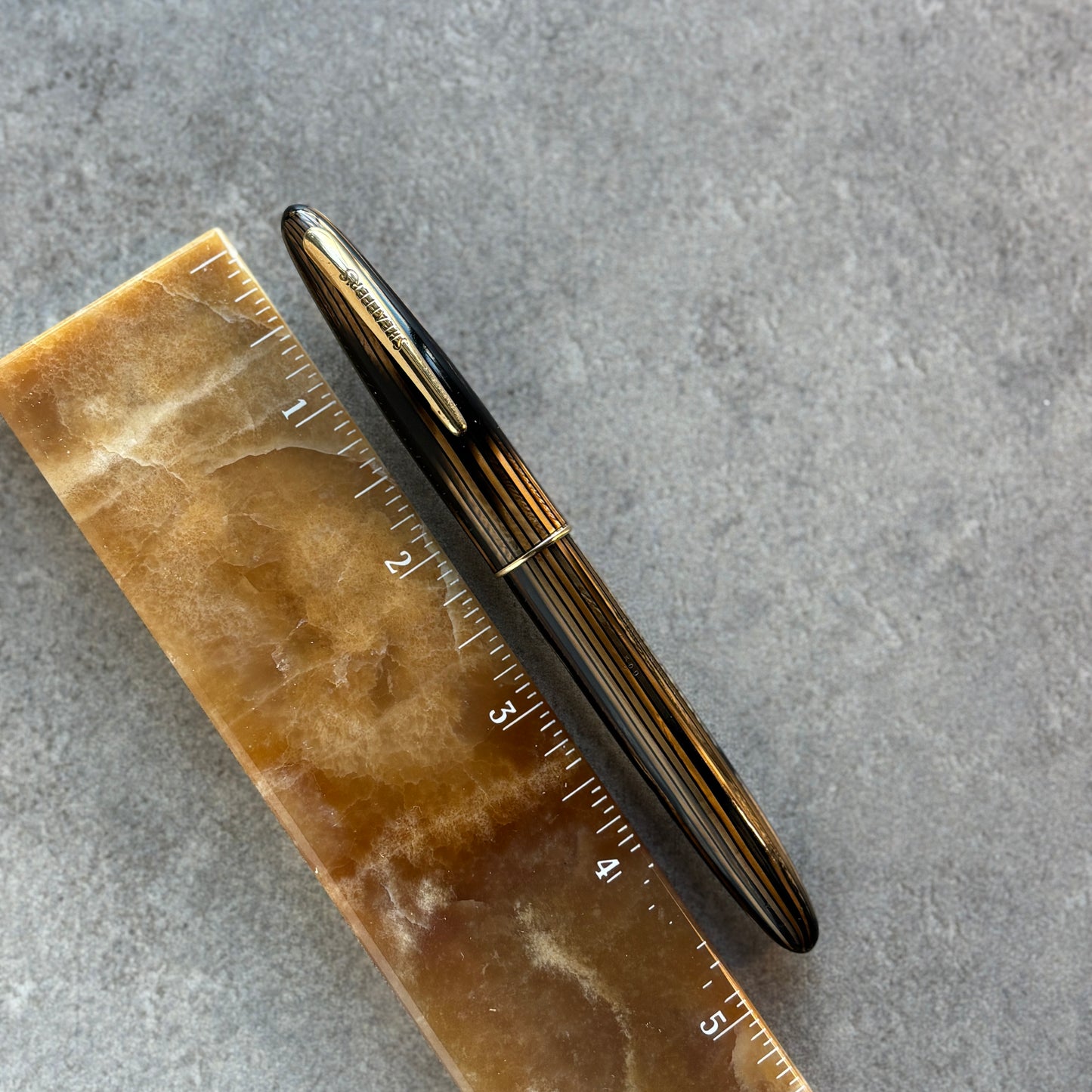 Sheaffer Admiral 2 Fountain Pen 600, Lever fil; Golden Brown
