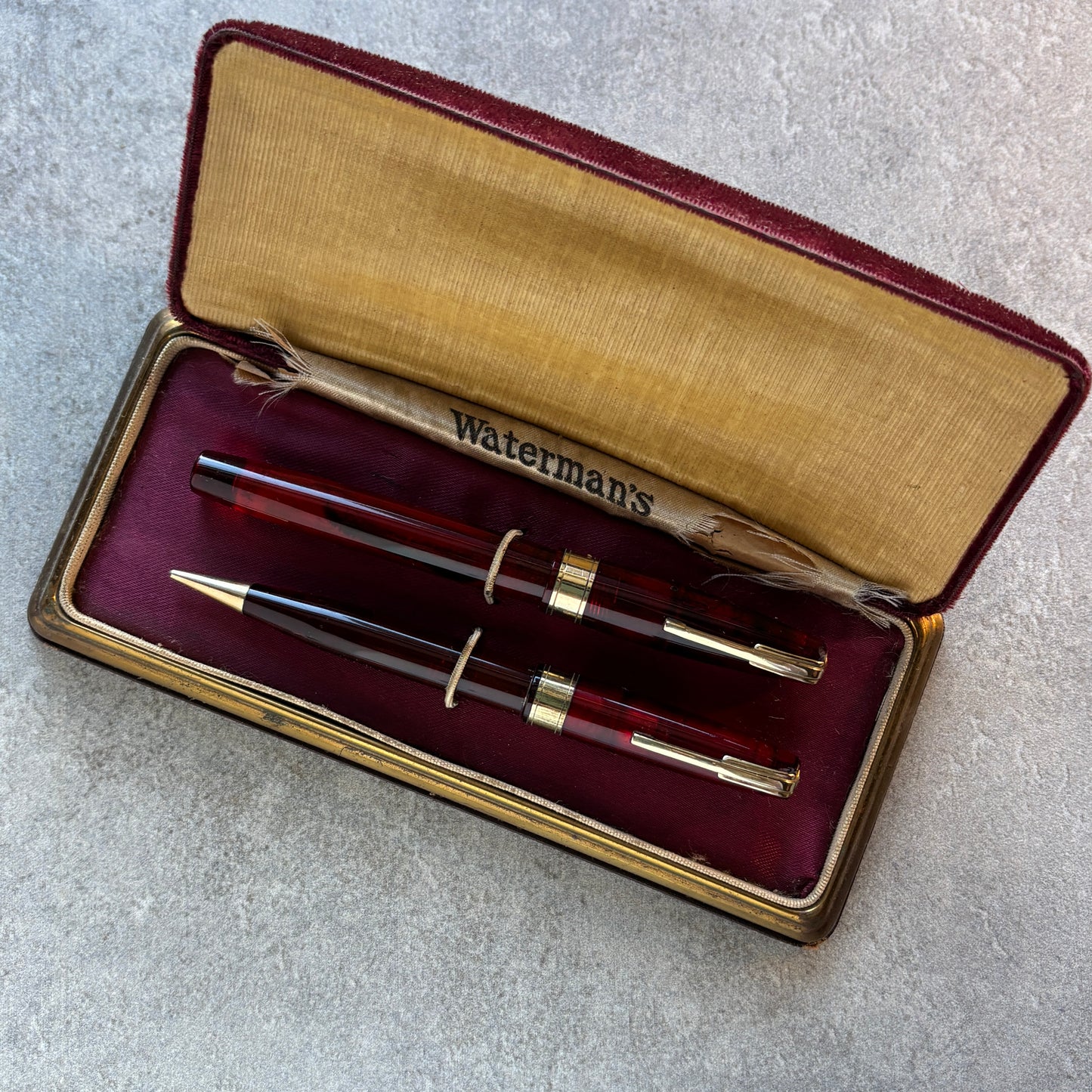 Waterman Hundred Year Pen Set, Lady Sized Lever Filler