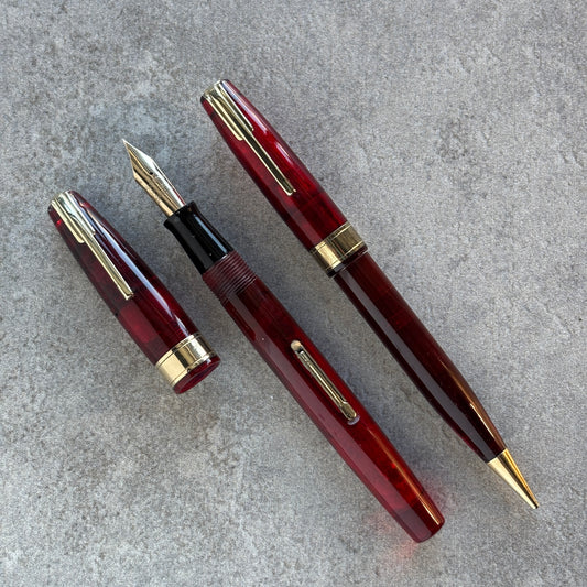 Waterman Hundred Year Pen Set, Lady Sized Lever Filler