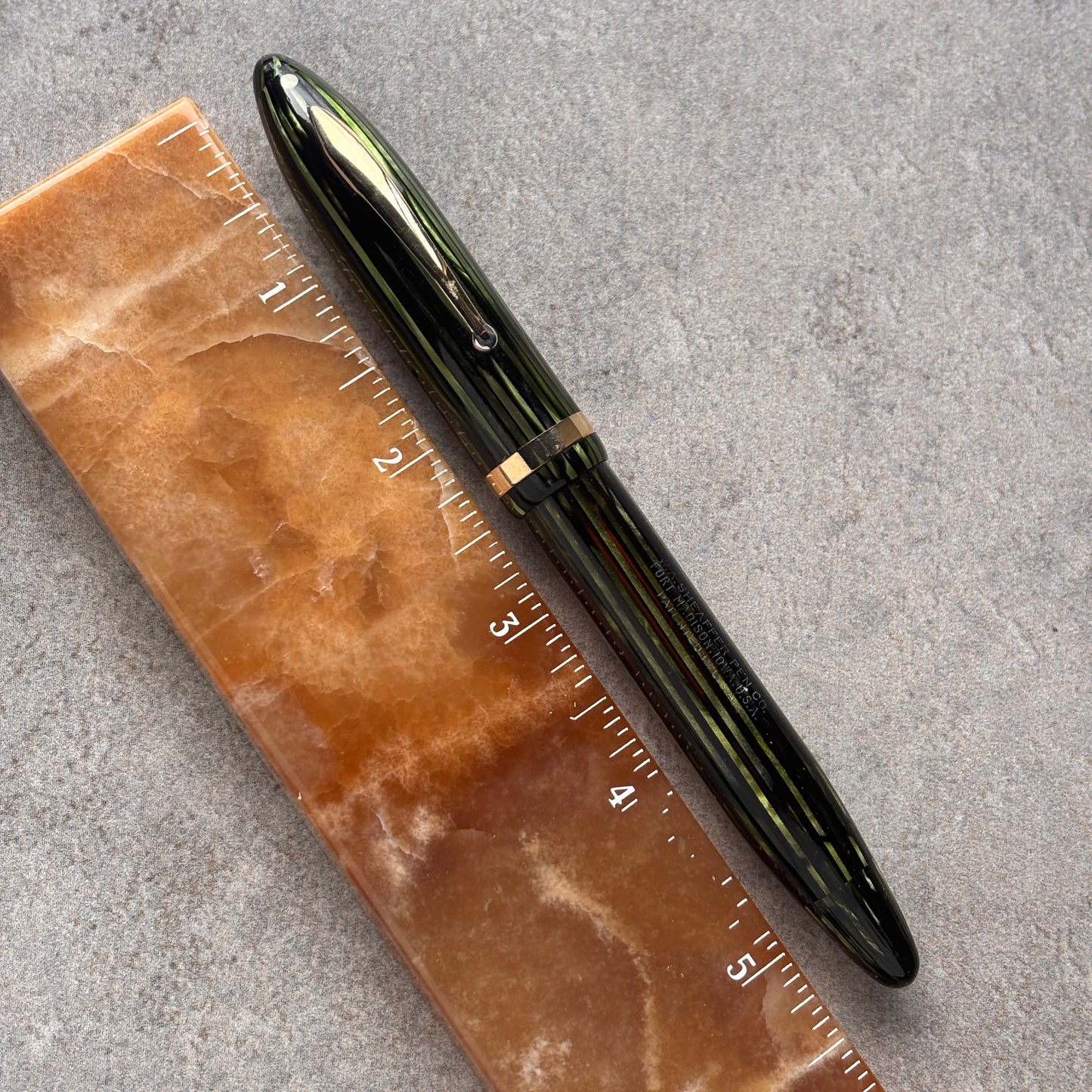 Sheaffer Premier or Oversized, Marine Green Fountain Pen