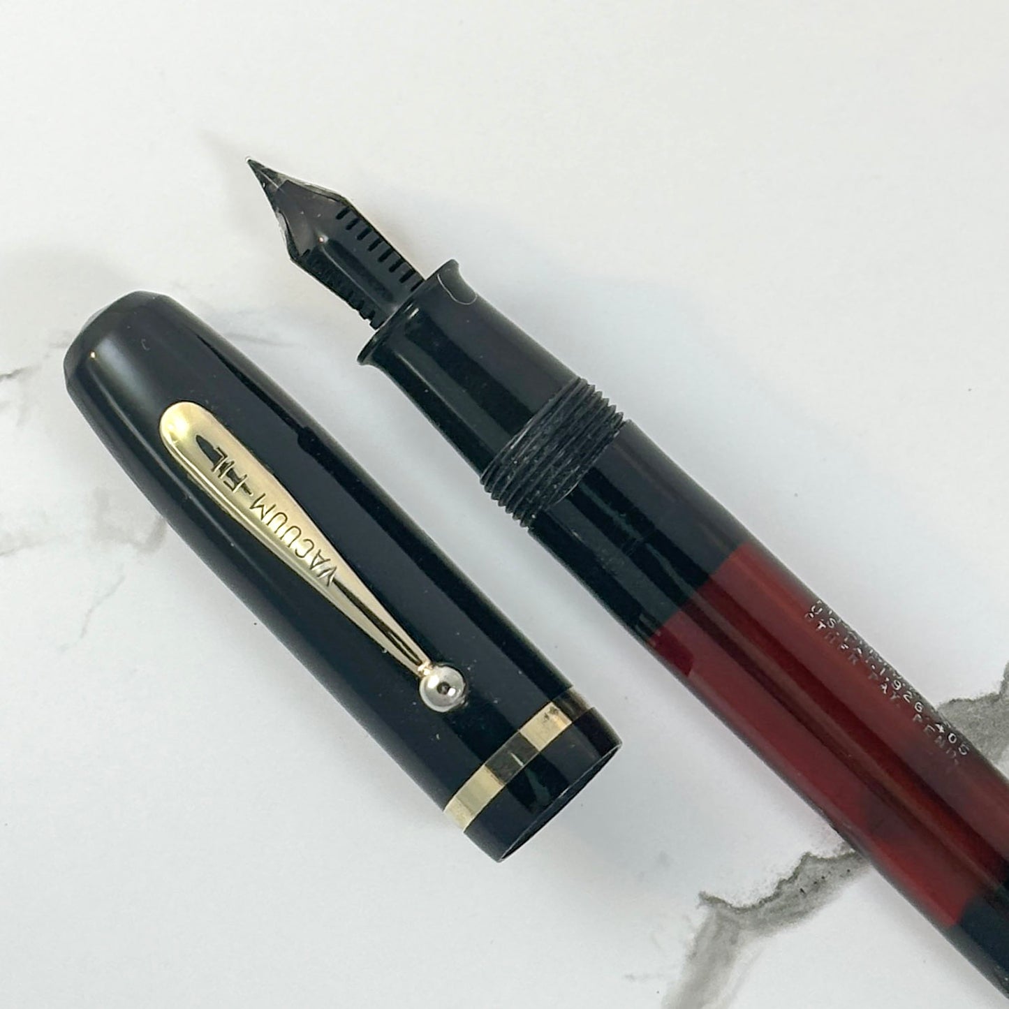 Sheaffer Sub Brand "Vacuum Fil" Black with Gold-filled Trim and Feathertouch #5 nib Sheaffer sub brand Ozark Pen Shop   